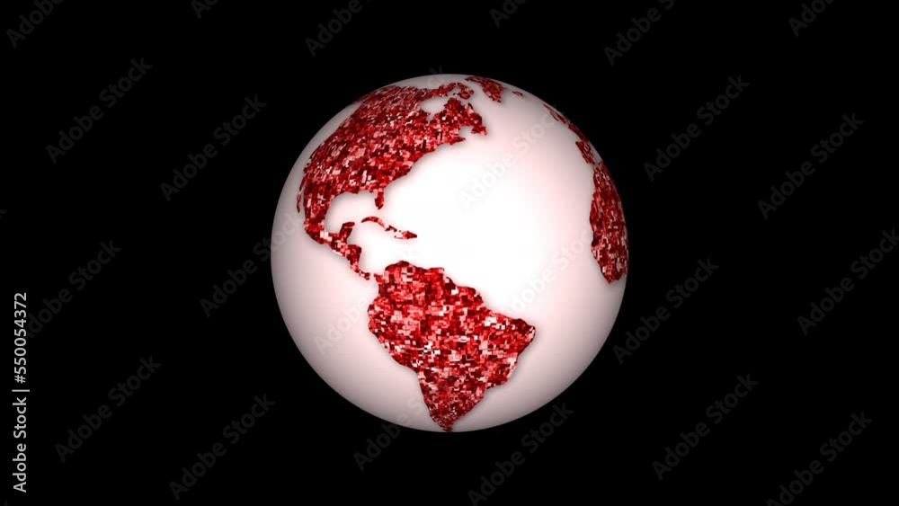 3d rotated planet earth animated 3d rotated planet earth animated