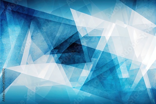 Light blue abstract background with triangles