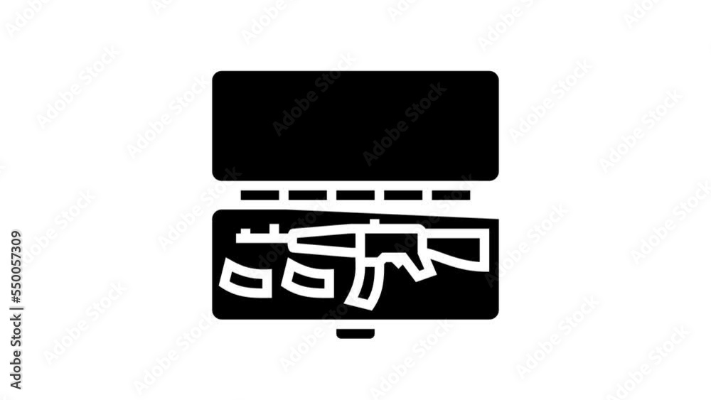 gun case line icon animation gun case line icon animation