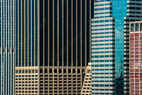 Skyscraper building facades 