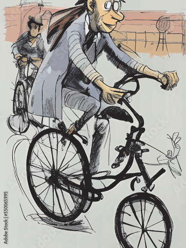 person riding a bicycle