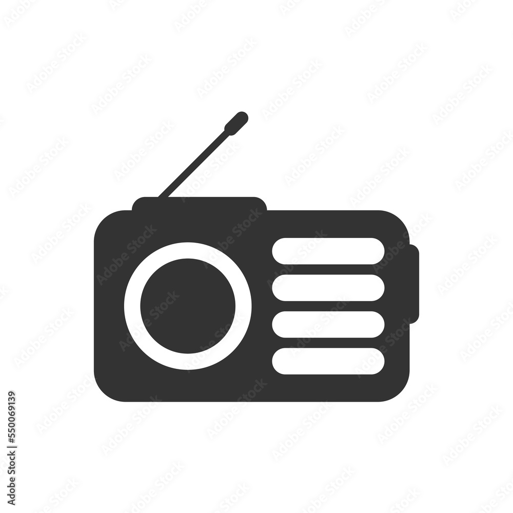 Radio icon. Retro comunication background vector ilustration. Radio icon. Retro comunication background vector ilustration.