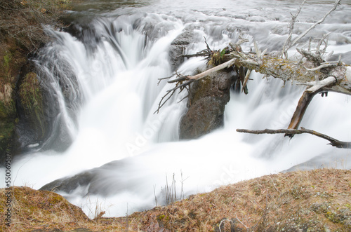 Ryuzu Falls in the Yugama River. Nikko National Park. Tochigi Prefecture. Japan. photo