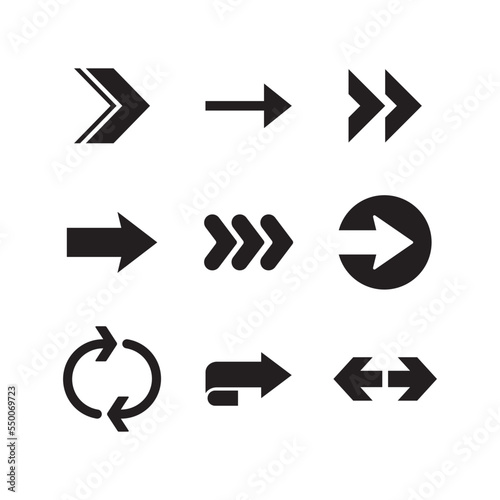 Free Download Arrow icons. Simple directional pictogram arrows. - GFXLoad