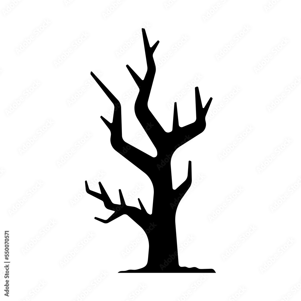 Tree icon. Black silhouette. Vertical front side view. Vector simple flat graphic illustration. Isolated object on a white background. Isolate. Tree icon. Black silhouette. Vertical front side view. Vector simple flat graphic illustration. Isolated object on a white background. Isolate.