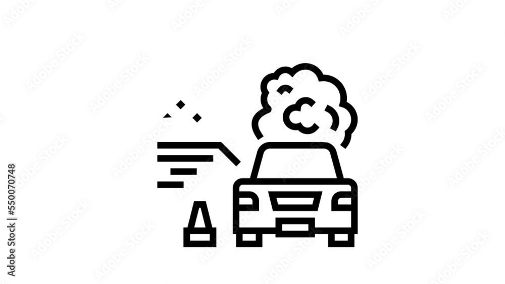 post-accident drug test line icon animation post-accident drug test line icon animation
