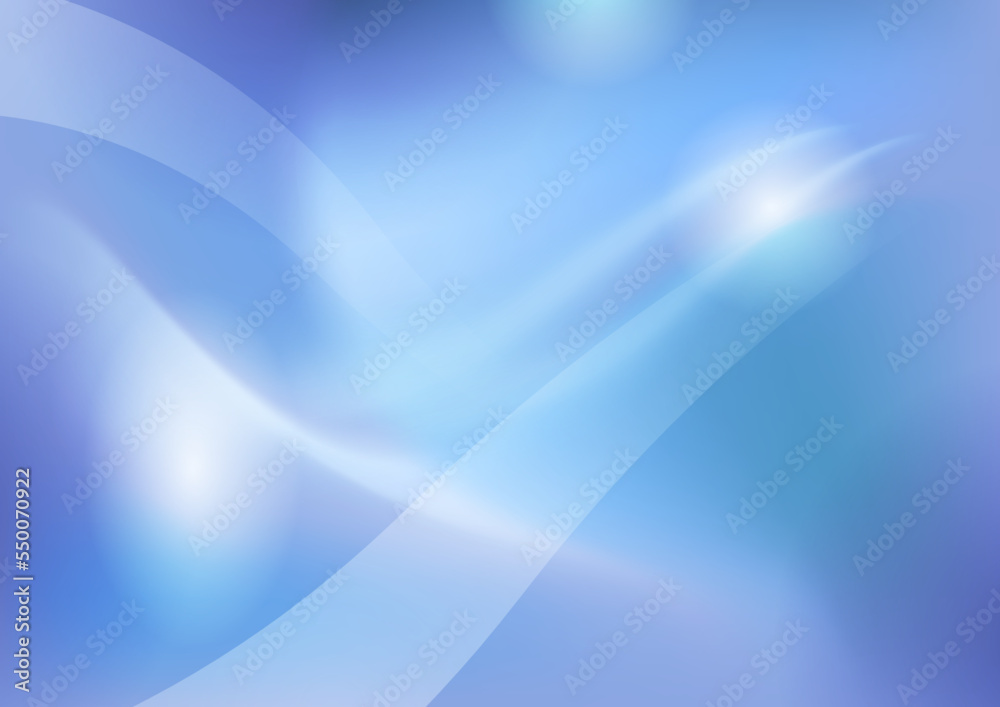 Fototapeta premium Abstract blue background with wave curve line shapes.