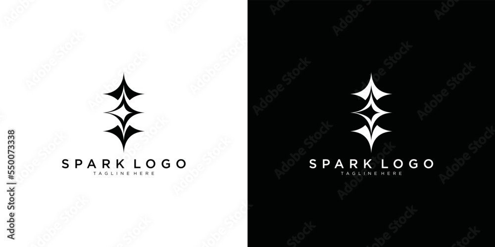 spark logo graphic vector icon spark logo graphic vector icon