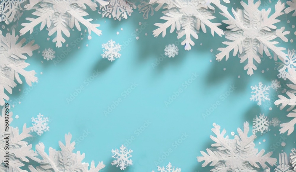 AI-generated Image Of A Papercut Winter Themed Holiday Card