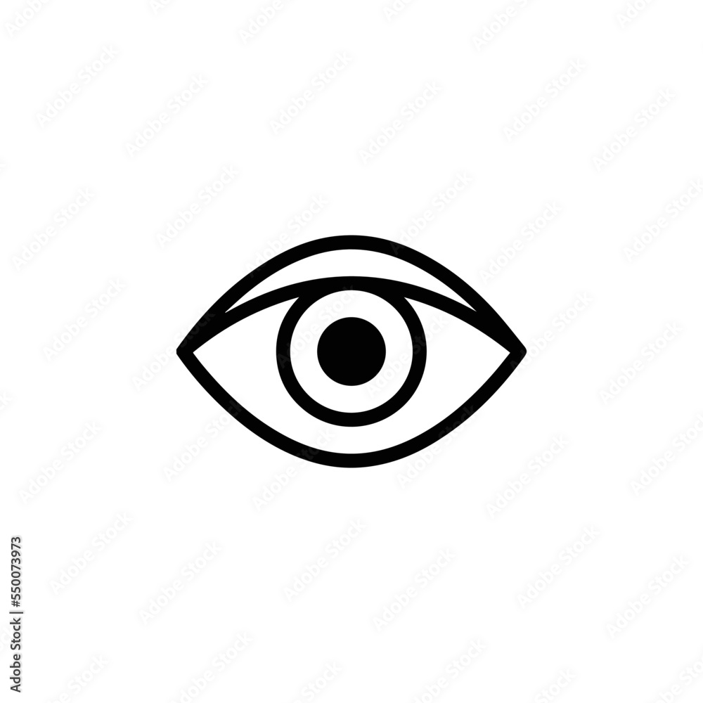human eye icon vector. Linear style sign for mobile concept and web design. eye vision symbol illustration. Pixel vector graphics - Vector. human eye icon vector. Linear style sign for mobile concept and web design. eye vision symbol illustration. Pixel vector graphics - Vector.
