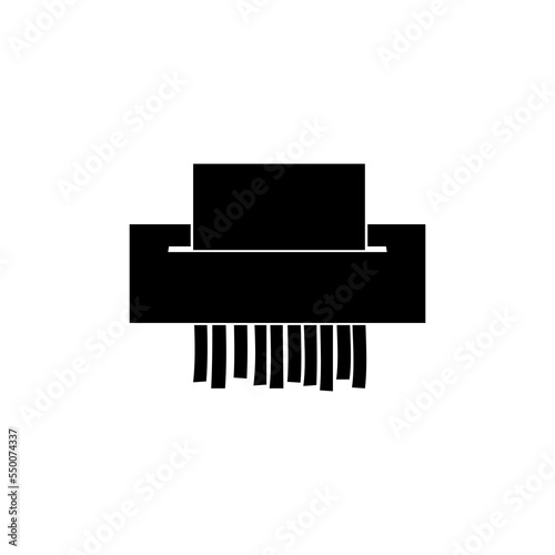 Paper shredder vector icon. 