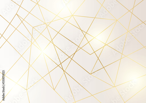 Abstract luxury gold and white background with line, wave, and shiny curve lines. Vector illustration