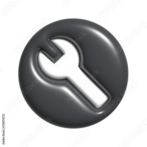 3d tools digital marketing icon. isolated icon. 