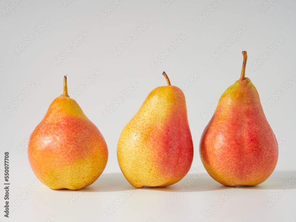 Pears are isolated. Pears on a white background. Full depth of field. Pears are isolated. Pears on a white background. Full depth of field.