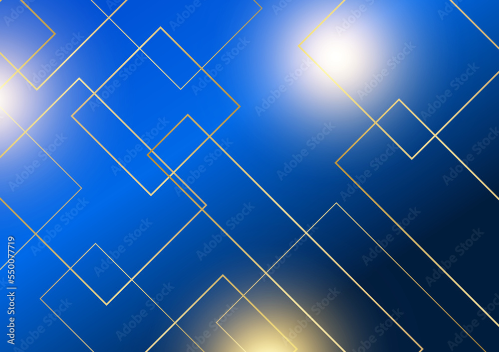 Fototapeta premium blue and gold background