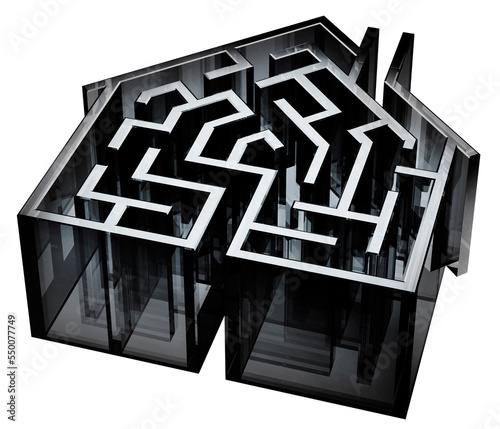Black Glass House Maze