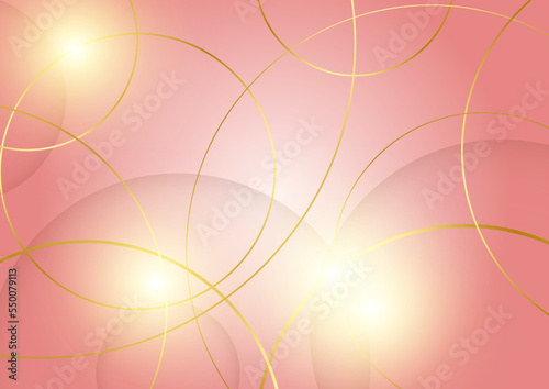 Abstract pink and gold background