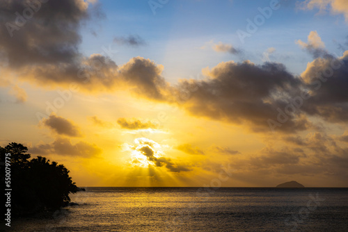 Tropical Sunset over the Ocean