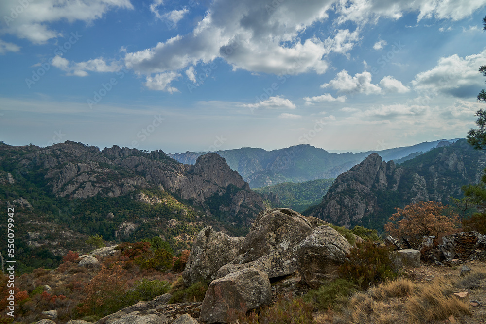 rugged mountainous landscape of Corsica
