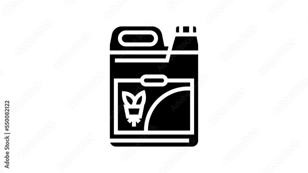 nutrient hydroponics water irrigation line icon animation nutrient hydroponics water irrigation line icon animation