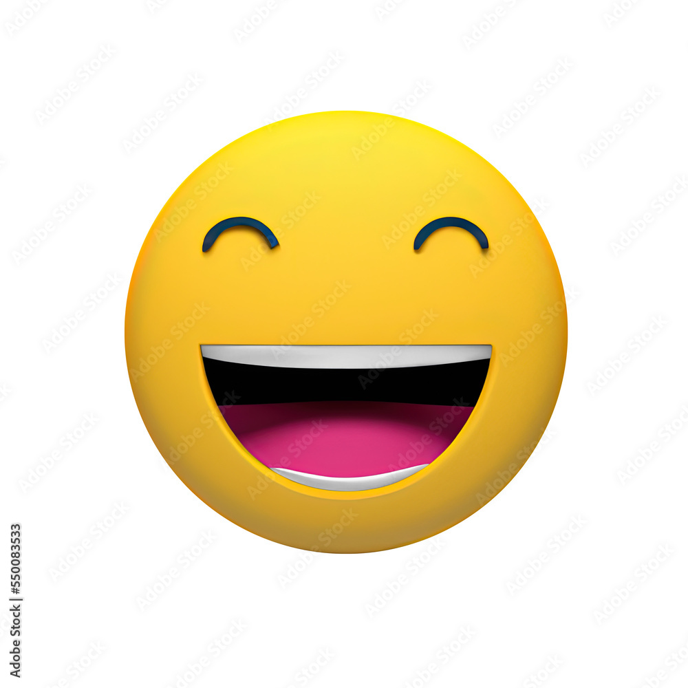 Fototapeta premium Emoji 3D Happy