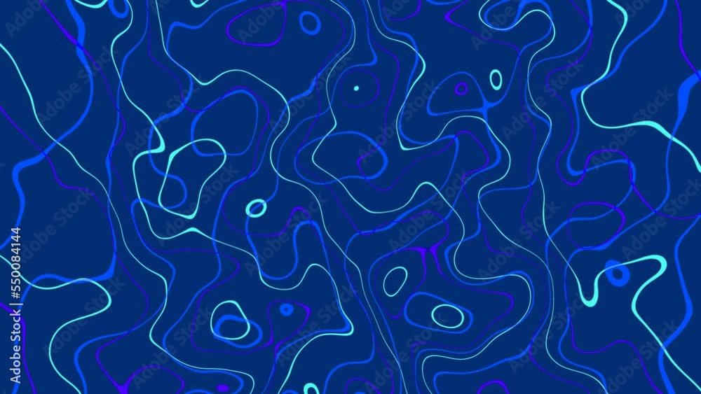 Blue shape line seamless liquid motion background Blue shape line seamless liquid motion background