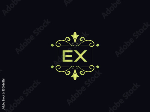 Unique EX Modern Logo, Luxury Ex xe Logo Letter Vector