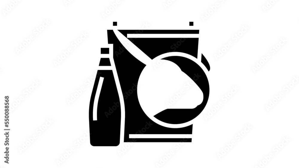 milk sheep glyph icon animation milk sheep glyph icon animation
