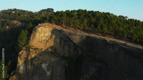 Aerial view of mountains at Panjpeer rocks Pakistan