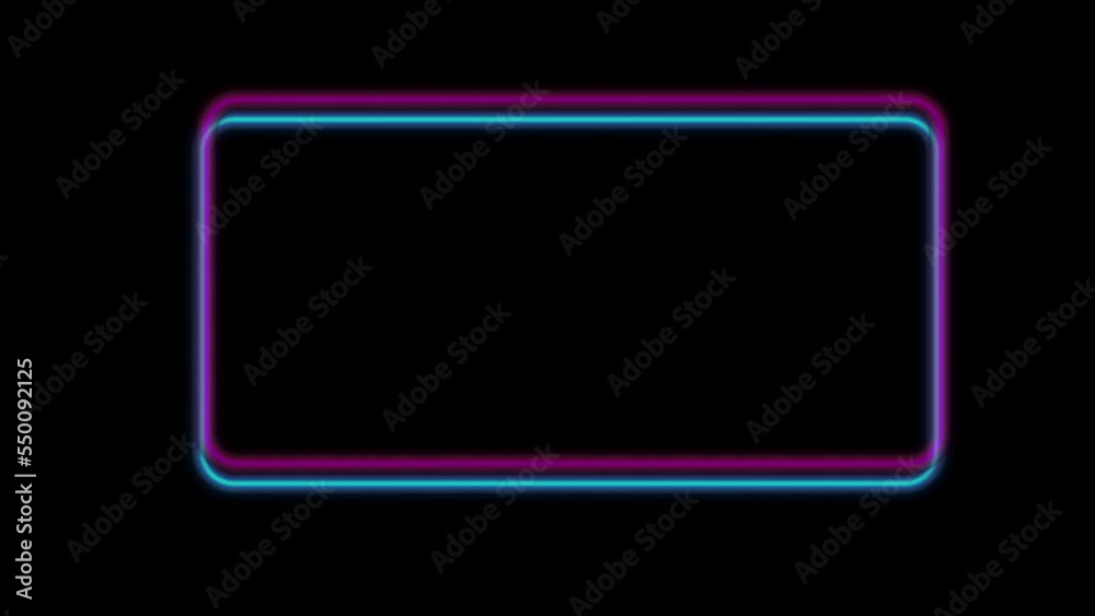 Abstract blue purple neon rectangle frame abstract background. Seamless looping motion design. Video animation Ultra HD 4K 3840x2160 Abstract blue purple neon rectangle frame abstract background. Seamless looping motion design. Video animation Ultra HD 4K 3840x2160