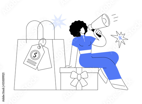 Sales promotion abstract concept vector illustration.