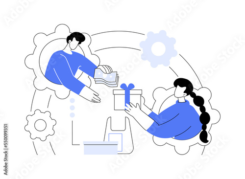 Personalized selling abstract concept vector illustration.
