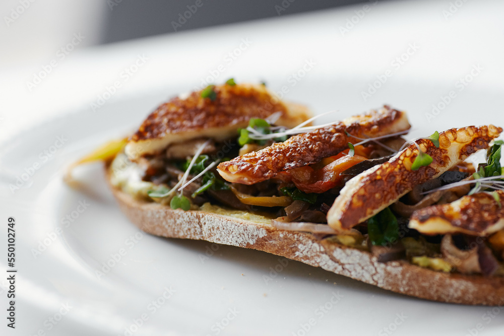 sandwich with vegetables and grilled cheese sandwich with vegetables and grilled cheese