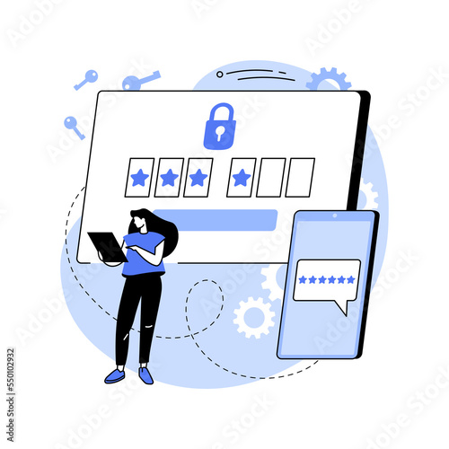 Two-factor authentication verification isolated cartoon vector illustrations.