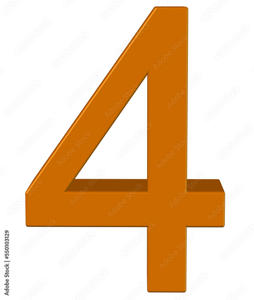 Obraz premium 3d golden number