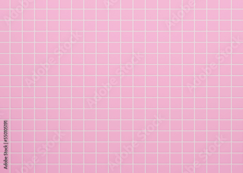 3D rendering pink tile texture background