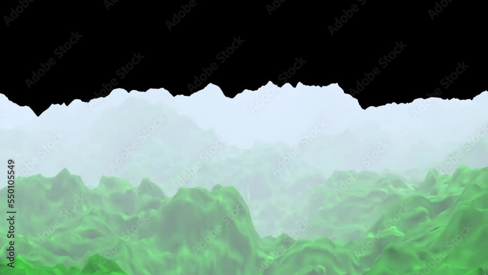 Green color hills animated background