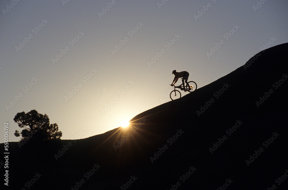 Mountain biking, Moab, Utah. Mountain biking, Moab, Utah.