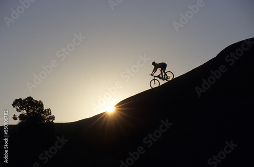 Mountain biking, Moab, Utah. photo