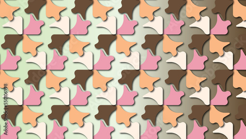 Ice cream palette colored geometrical pattern background with decorative ornamental bright illustrations / Desktop, wallpaper, texture, decoration