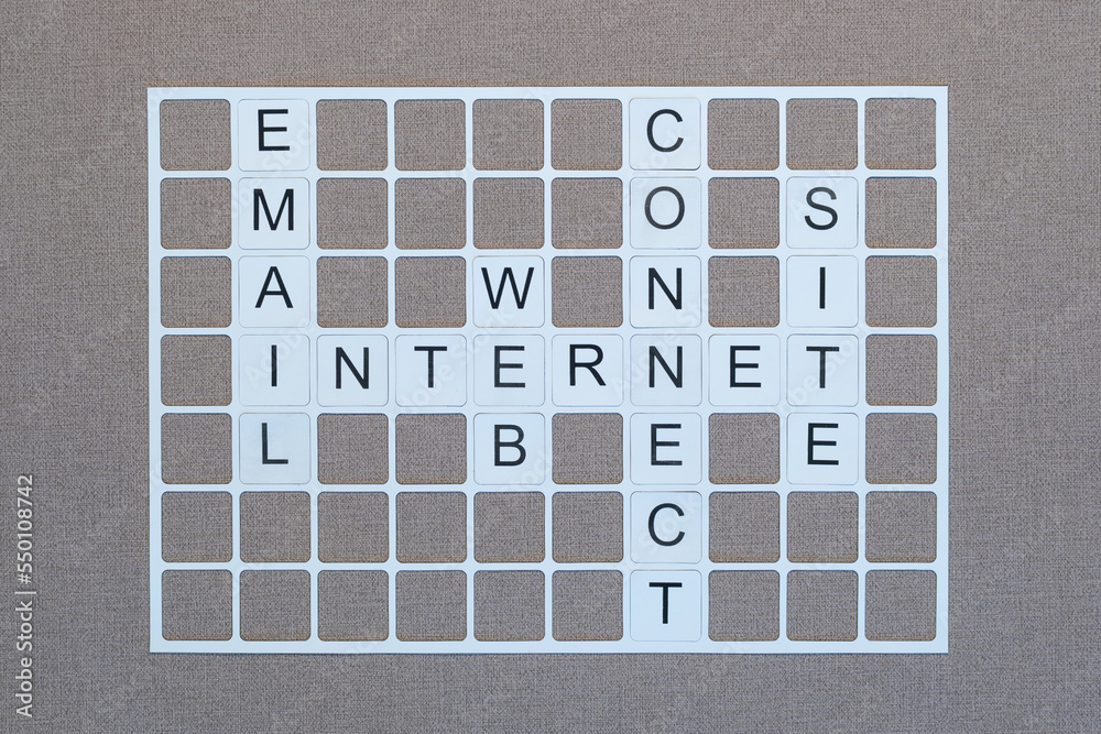 Mots croisés avec les mots Email, , Connection, Site