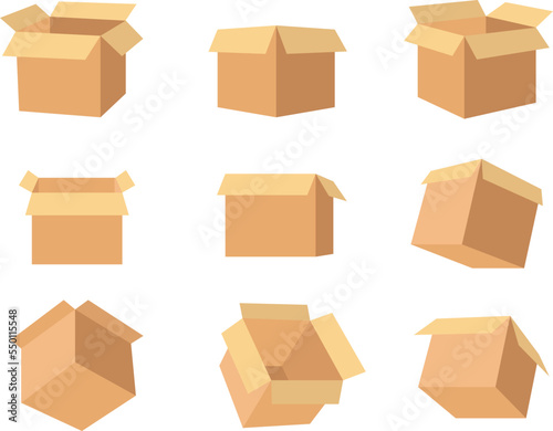 3d, box, brown, cardboard, cargo, carton, cartoon, closed, container, deliver, delivery, empty, flat, flat color, fragile, icon, illustration, isolated, mail, minimal, moving, object, open, pack, pack © NikoDola