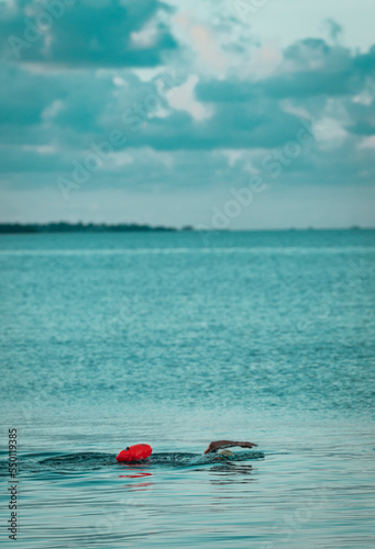 swimmer on the beach exercises miami 