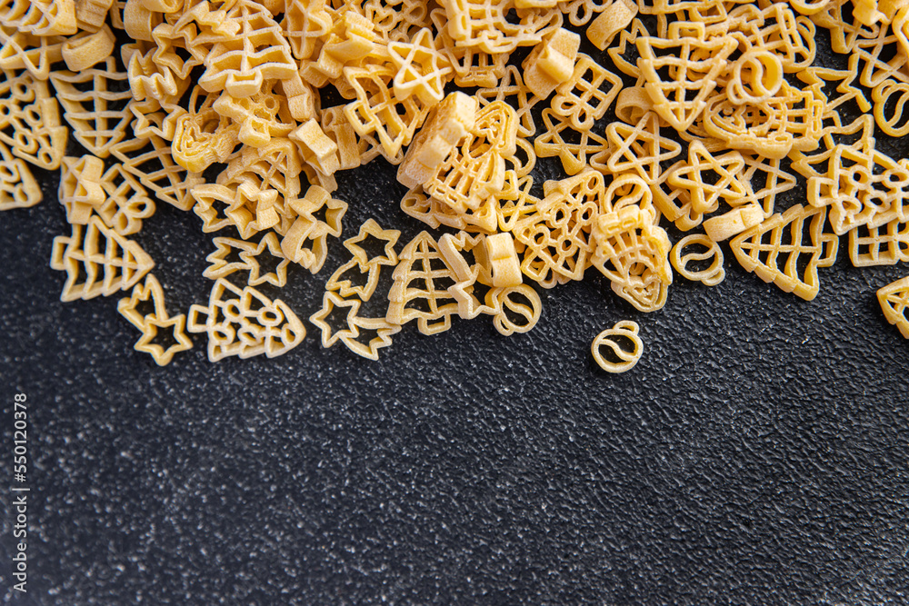 pasta christmas shape festive food spruce, star, santa, snowman delicious snack healthy meal food snack on the table copy space food background rustic top view pasta christmas shape festive food spruce, star, santa, snowman delicious snack healthy meal food snack on the table copy space food background rustic top view