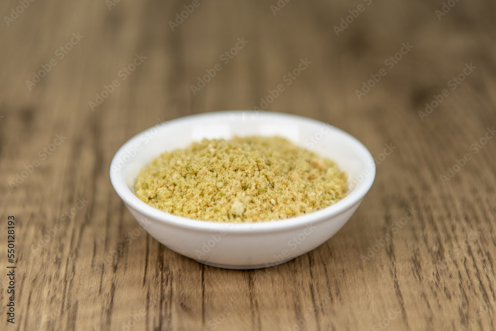 Freeze dried dehydrated ground avocado can be added to a drink for a omega 3 boost Freeze dried dehydrated ground avocado can be added to a drink for a omega 3 boost