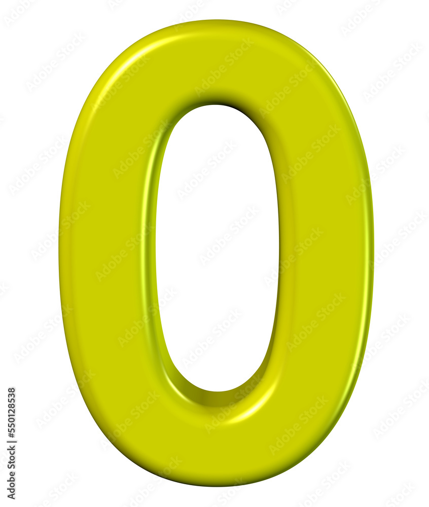 3d number 0