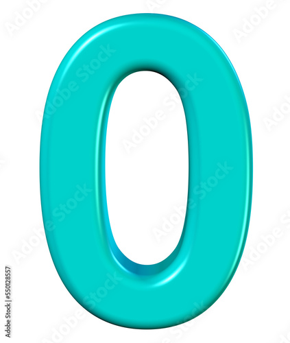 3d number 0