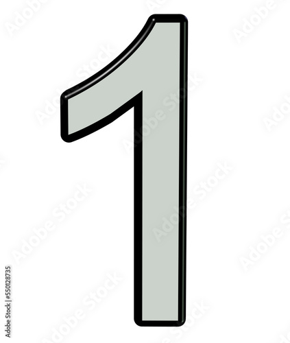 3d number 1