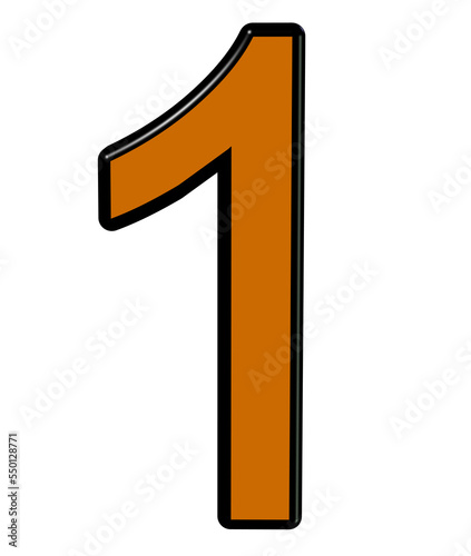3d number 1