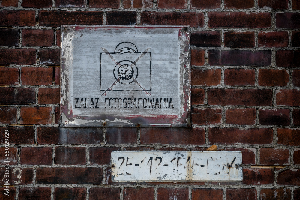 Fototapeta premium Old epic legendary historic brick abandoned power plant in Silesia, Poland